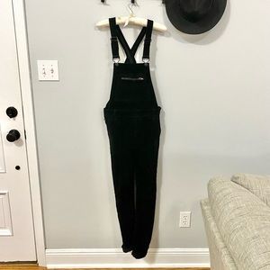 Black Corduroy Overalls NWOT